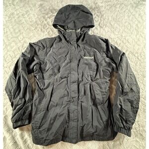 Marmot Men's M Membrain Solid Black CC-440 Jacket Water Resistant